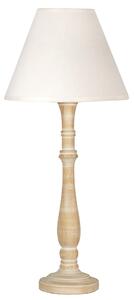 CLX Vintage stolní lampička TRIESTE, 1xE27, 60W, bílá 41-80748