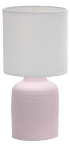 CLX Moderní stolní lampa IMOLA, 1xE14, 40W, růžová 41-79855