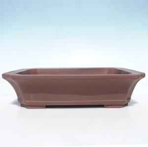 E-bonsai Bonsai miska 35,5 x 29,5 x 8,5 cm - barva hnědá