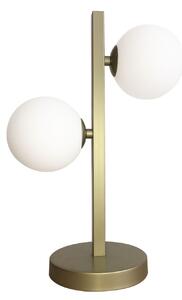 CLX Stolní lampa v rustikálním stylu VIGEVANO, 2xG9, 28W, mosazná 42-73433
