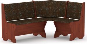 Rohová lavice KANADA (Barva dřeva: kalvados, Materiál potahu: tkanina - boston brown)