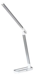 RABALUX LED stolní kancelářská lampa MISHA, 7W, denní bílá, stříbrná, bílá 003349