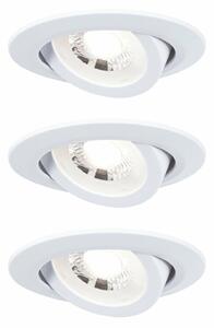 PAULMANN LED vestavné svítidlo 3ks sada výklopné 3-krokové-stmívatelné 3x6W 3000K bílá 929.85