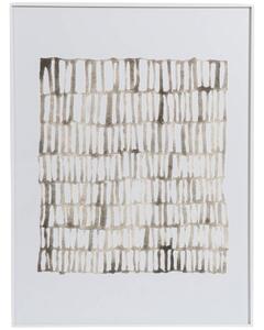 Somcasa Hnědo-bílý abstraktní obraz Sticks 80 x 60 cm