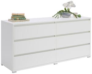 ŠIROKÁ KOMODA, bílá, 160/79/48 cm Carryhome - Široké komody