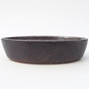 E-bonsai Keramická bonsai miska 18,5 x 13,5 x 4,5 cm hnědá