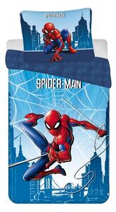 Modré bavlněné dětské povlečení na jednolůžko 140x200 cm Spider-man "Blue" – Jerry Fabrics