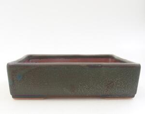 E-bonsai Keramická bonsai miska 13 x 9,5 x 4 cm šedá