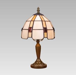PREZENT Stolní vitrážová lampa TIFFANY XII, 1xE14, 40W, antická hnědá 214