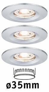 PAULMANN LED vestavné svítidlo Nova mini nevýklopné IP44 3x4W 2700K chrom 230V 943.03
