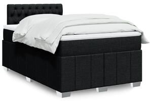 Box spring postel s matrací černá 120x190 cm textil 3289316