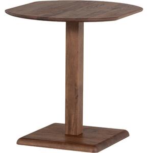 WOOOD Hnědý dřevěný bistro stolek Feno 79 x 67 cm