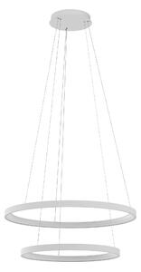 Redo Závěsné LED svítidlo Iconic, ø58cm+ø78cm, 2 kruhy Barva: Bílá