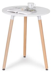 MODERNHOME Odkládací stolek KING 60 cm bílý