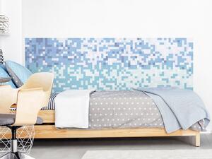 FUGU Ochrana stěny za postel - Pixelcraft turquoise Varianta ochrany zdi: Delší strana postele 200x65 cm