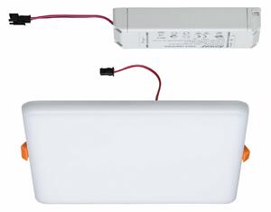 PAULMANN LED vestavné svítidlo Veluna VariFit IP44 3-krokové-stmívatelné hranaté 185x185mm 17,5W 4.000K satén 930.65