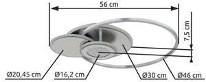 Stropní svítidlo LED 2700–6000K strieborná IP20 GLOBO lighting BELTRAN 68278-24