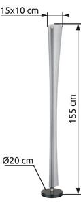 Stojací lampa LED 2700 / 4000 / 6000K antracitová IP20 GLOBO lighting MALINDA 68256S