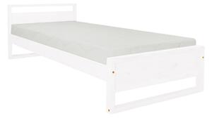 Benlemi Masivní jednolůžková postel SIMPLICIT Zvolte barvu: Bílá, Rozměr: 80x200 cm