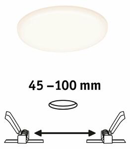 PAULMANN LED vestavné svítidlo Veluna VariFit IP44 kruhové 125 8,5W 3.000K satén 923.88