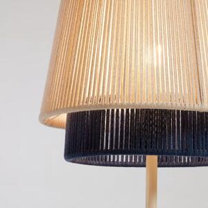 Béžová jutová stojací lampa Kave Home Yuvia 163 cm