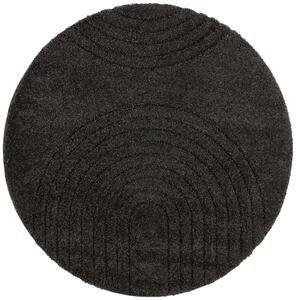 Mint Rugs - Hanse Home koberce Kusový koberec Norwalk 105105 dark grey - 160x160 (průměr) kruh cm