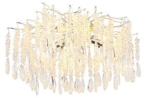 Stropní svítidlo 8x E14 strieborná, priehľadná IP20 GLOBO lighting KINGA 64141D