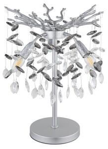 Stolní svítidlo 3x E14 stříbrná, kouřová IP20 GLOBO lighting QUEENA 64138TS
