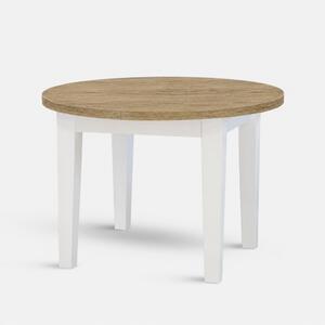 Stima Kulatý stůl FIT II. Průměr 95 cm pevný dub halifax přírodní bílá