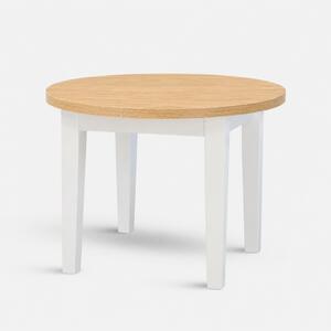 Stima Kulatý stůl FIT II. Průměr 95 cm pevný dub hickory přírodní h3730 bílá