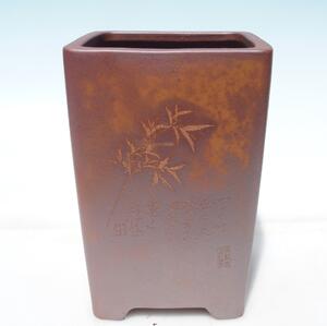 E-bonsai Miska 17 x 17 x 25,5 cm barva hnědá - POUZE OSOBNÍ ODBĚR nebo paletová přeprava
