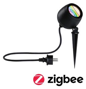 P 94771 LED bodové zahradní světlo Smart Home Zigbee Kikolo IP65 90mm RGBW+ 6,2W 230V antracit umělá hmota/hliník - PAULMANN
