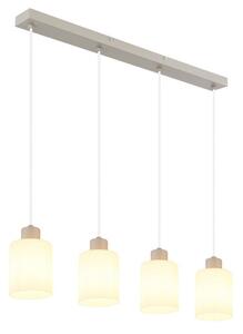 Závěsné svítidlo 4x E27 písková, opálová IP20 GLOBO lighting TRENT 54114-4H
