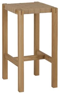 Noo.ma Dubová barová židle Toli 68 cm s výpletem