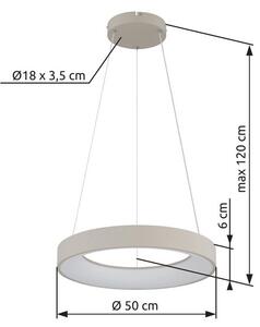 Závěsné svítidlo LED 2700–6000K piesková IP20 GLOBO lighting GALLEGOS 48487-48H