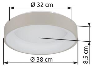 Stropní svítidlo LED 2700–6000K piesková IP20 GLOBO lighting GALLEGOS 48487-36 časovač