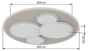 Stropní svítidlo LED 3000K piesková IP20 GLOBO lighting MONTY 48475S