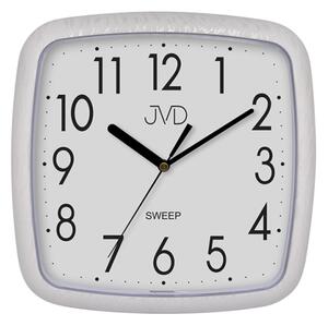 Netikající tiché nástěnné hodiny v imitaci dřeva JVD H615.19 (sweep - plynulý chod - netikající hodiny)