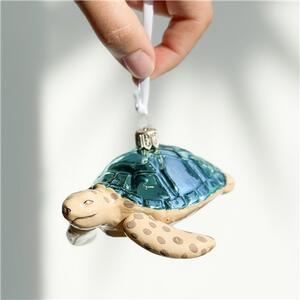 Nadační skleněná ozdoba mořské želvičky