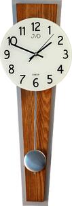 Netikající dřevěné kyvadlové hodiny JVD NS17020/11 s tichým chodem (POŠTOVNÉ ZDARMA!! - pendlovky hnědé)