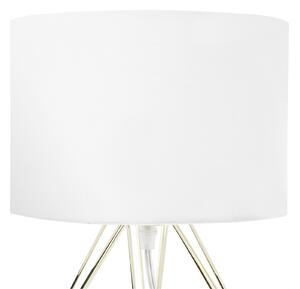 Stolní lampa bílá-zlatá MARONI
