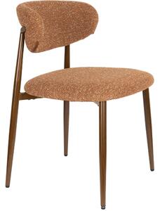 Housecraft Living Terakotová čalouněná jídelní židle NOOR
