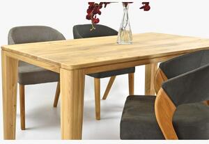 Luxusní jídelní židle Almondo z dubu včetně dubového stolu York pro 4 - 8 lidí