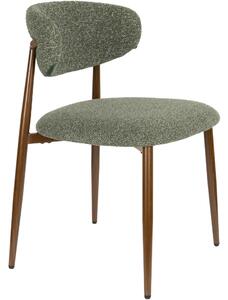 Housecraft Living Zelená čalouněná jídelní židle NOOR