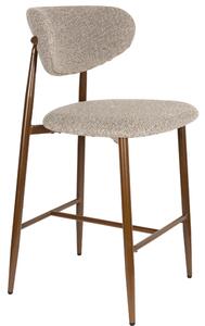 Housecraft Living Hnědá čalouněná barová židle NOOR 66 cm