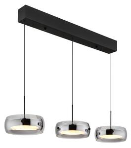 Závěsné svítidlo LED 3000K čierna, dymová IP20 GLOBO lighting LIVION 16058-3