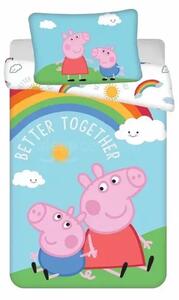 Jerry fabrics Disney povlečení do postýlky Peppa Pig 132 baby 100x135 + 40x60 cm