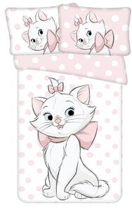 Jerry fabrics Disney povlečení do postýlky Marie Cat Dots 03 baby 100x135 + 40x60 cm