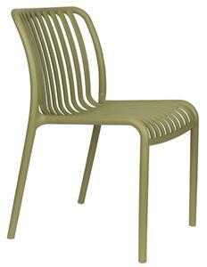 Housecraft Living Zelená plastová zahradní židle Mante