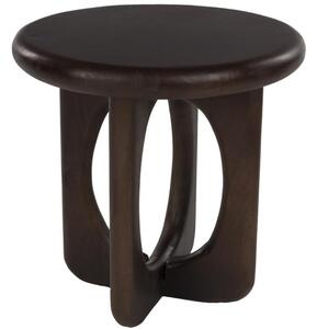 Housecraft Living Hnědý dřevěný odkládací stolek Jani ø 40 cm